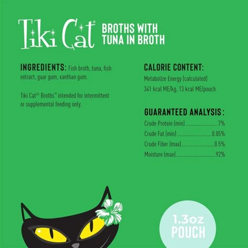 Tiki Cat Tuna Broth Cat Food Toppers - 1.3 Oz Pouch - Pack Of 12 -Weruva Shop tiki cat tuna broth cat food toppers 13 oz pouch pack of 12 738548