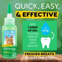 Tropiclean Fresh Breath No Brushing Clean Teeth Oral Care Gel For Cats - 2 Oz -Weruva Shop tropiclean fresh breath no brushing clean teeth oral care gel for cats 2 oz 949366