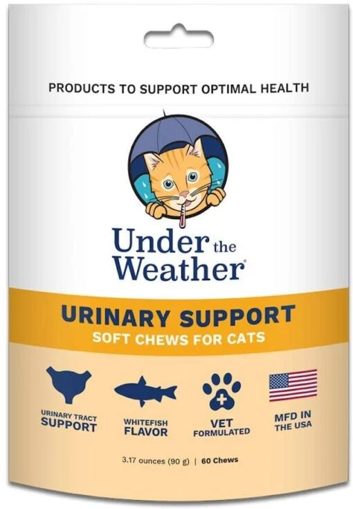 Under The Weather Urinary Support Chewy Cat Supplements - 60 Count -Weruva Shop under the weather urinary support chewy cat supplements 60 count 928785