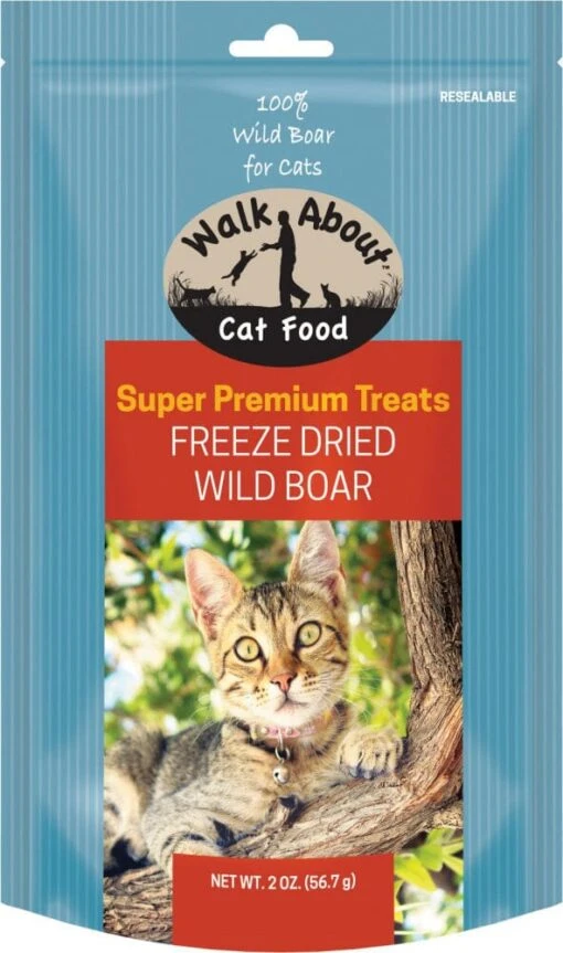 Walk About Freeze Dried Wild Boar Cat Treats -Weruva Shop walk about freeze dried wild boar cat treats 688109