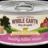 Whole Earth Farms Grain-Free Real Healthy Kitten Recipe Canned Cat Food - 2.75 Oz Cans - Case Of 24 -Weruva Shop whole earth farms grain free real healthy kitten recipe canned cat food 275 oz cans case of 24 828805