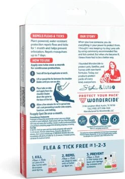 Wondercide Flea & Tick Spot On Spray For Cats - Peppermint -Weruva Shop wondercide flea tick spot on spray for cats peppermint 579624