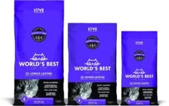 World's Best Cat Litter Multiple-Cat Lavender Scented Clumping Cat Litter - 15 Lbs - Case Of 3 -Weruva Shop worlds best cat litter multiple cat lavender scented clumping cat litter 15 lbs case of 3 223791