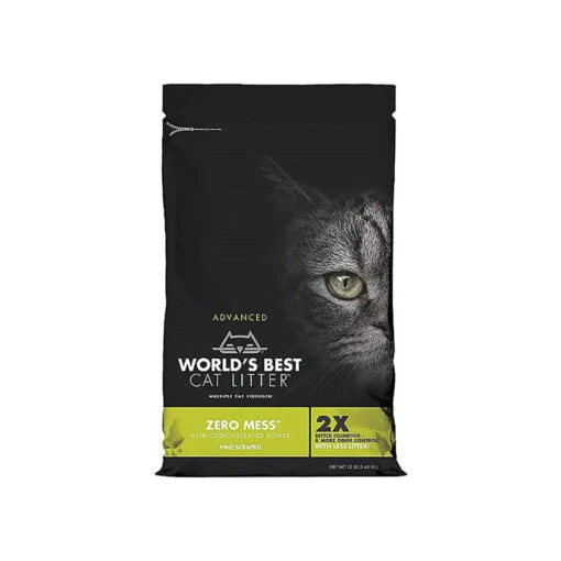 World's Best Cat Litter Yellow Bag Zero Mess Clumping Litter - Pine Scented Cat Litter - 24 Lb Bag -Weruva Shop worlds best cat litter yellow bag zero mess clumping litter pine scented cat litter 24 lb bag 654683